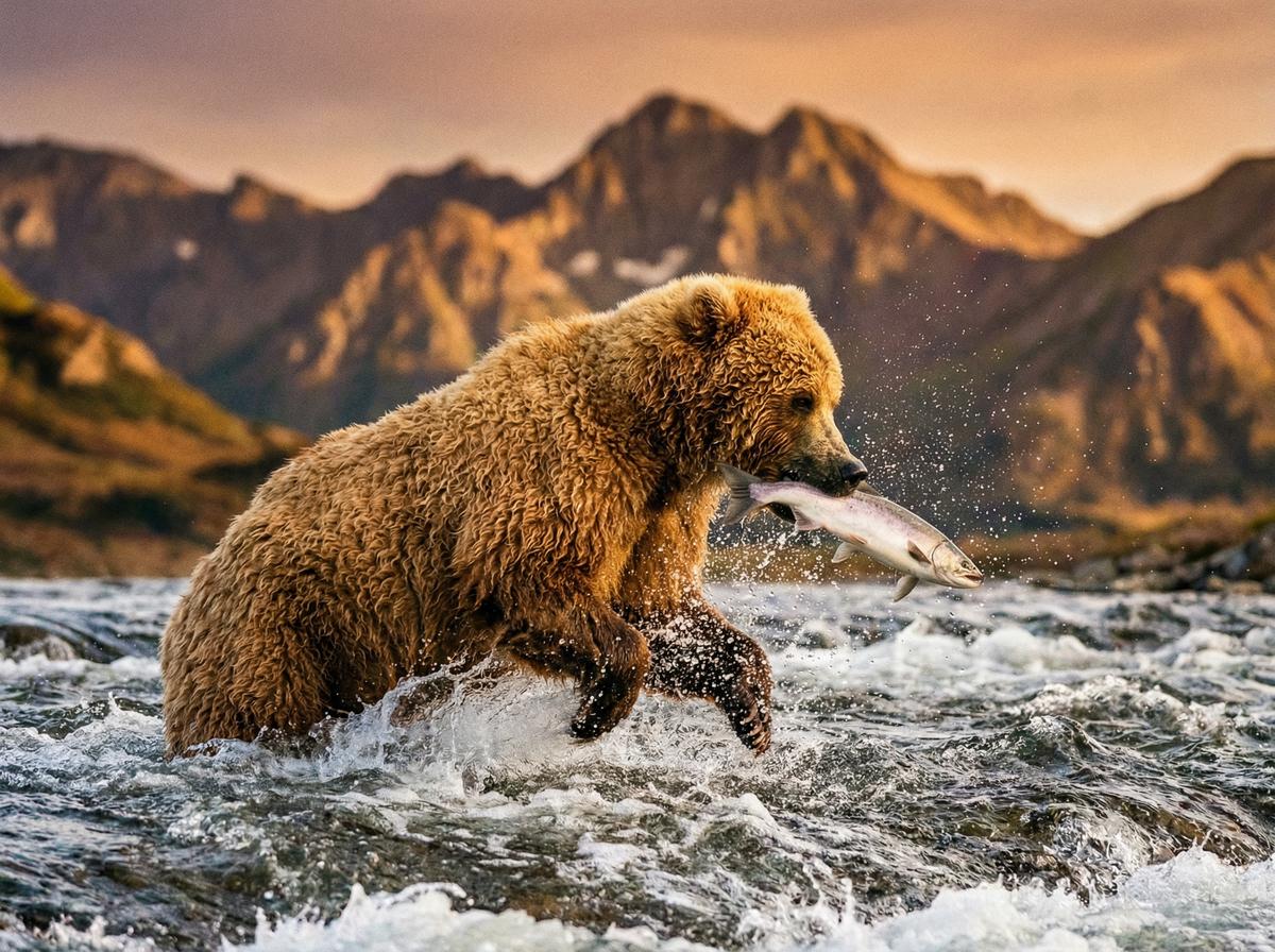 小马拉大车棕熊野生视频